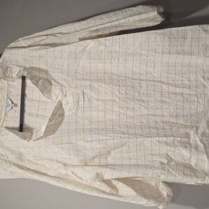 Crown & Ivy White and Gold Plus Blouse